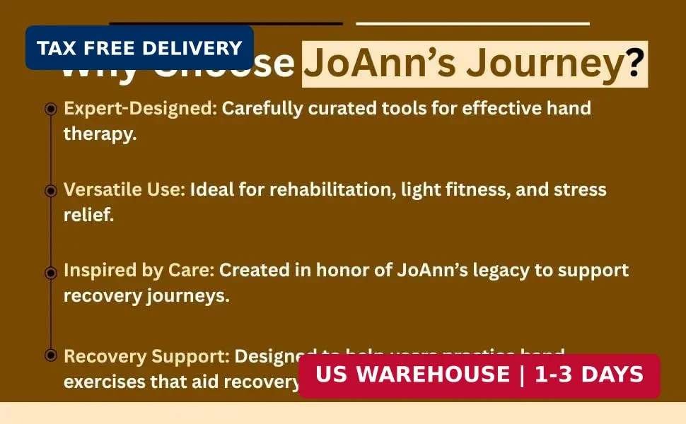Hand Therapy Kit for Stroke and Aneurysm Recovery, OT/PT Rehab Tools for Dexteri