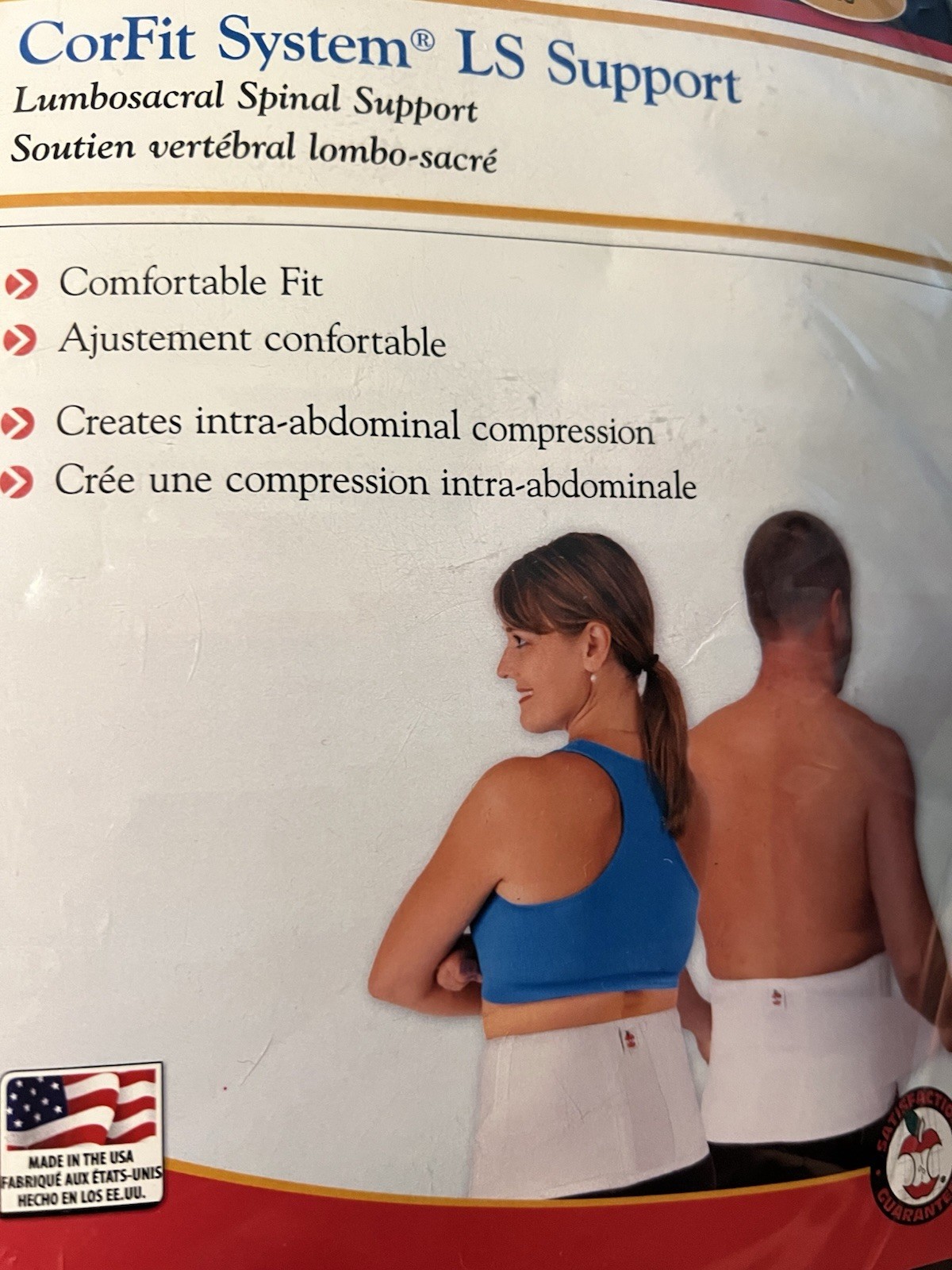 Core Products Corfit LS Back Support Compression Eases Pain Stabilize Spine M/L