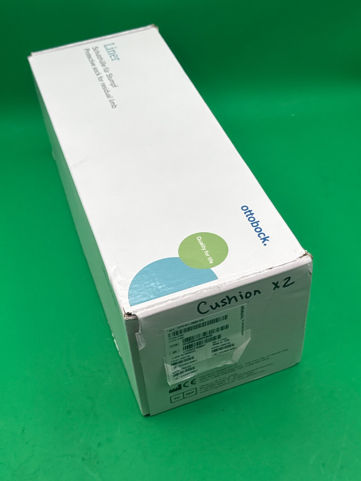 Pair Ottobock Otto bock uneo flex urethane prosthetic liner. 6Y510=260×125