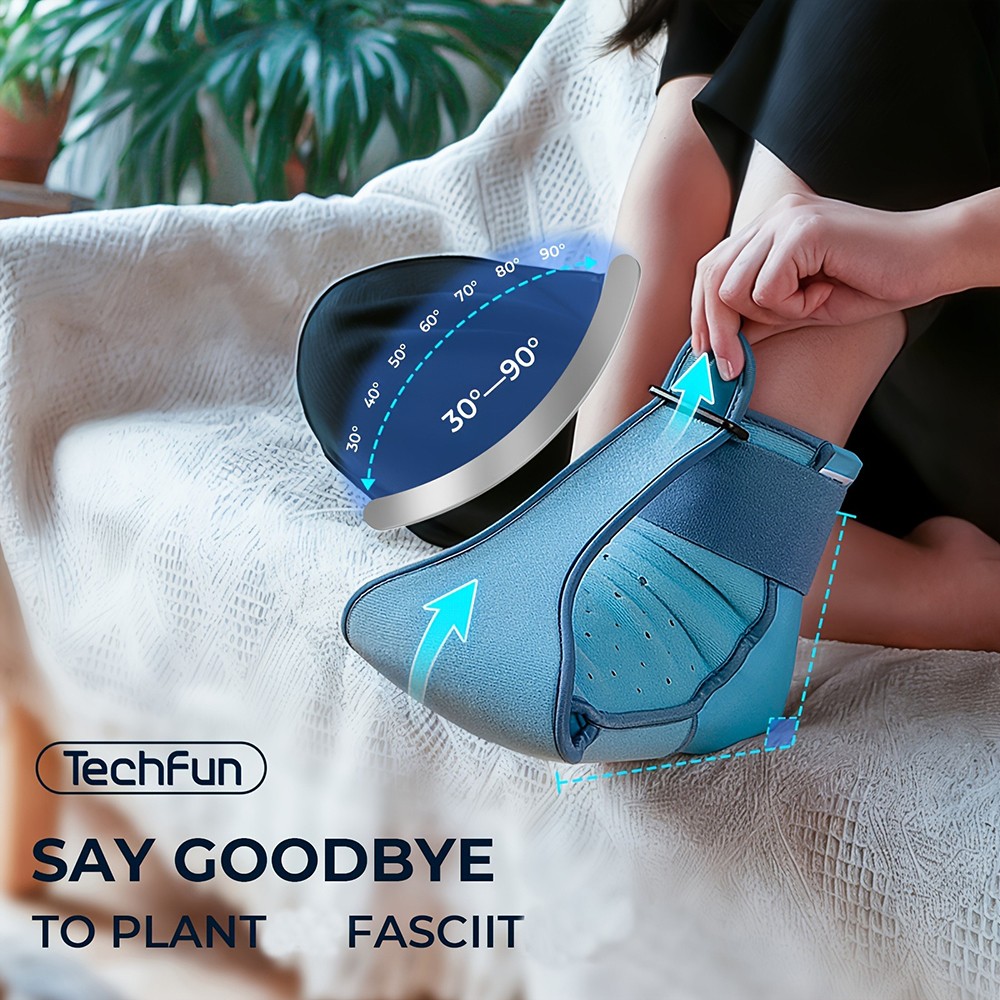 Night Splint Brace with Gel Ice Pack,Upgraded Planters Facetious for Women & Men
