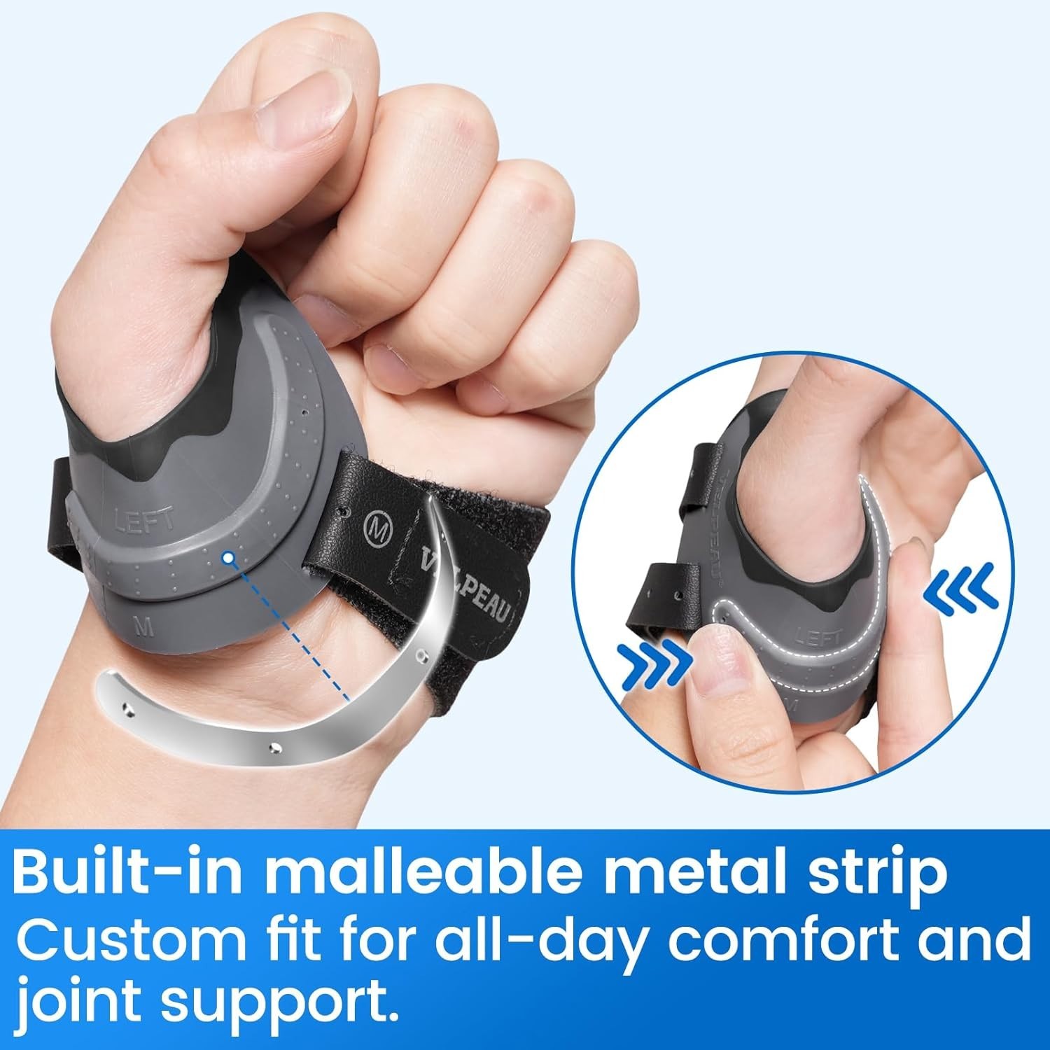 CMC Thumb Brace for Arthritis Pain Relief – Medium, Right Hand, Adjustable Fit