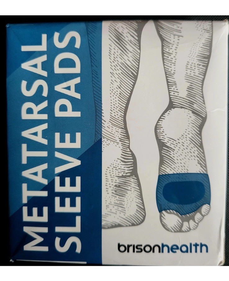 Brison Health Met Pads – Ball Of Foot Cushions Sleeves for Foot Metatarsal Med