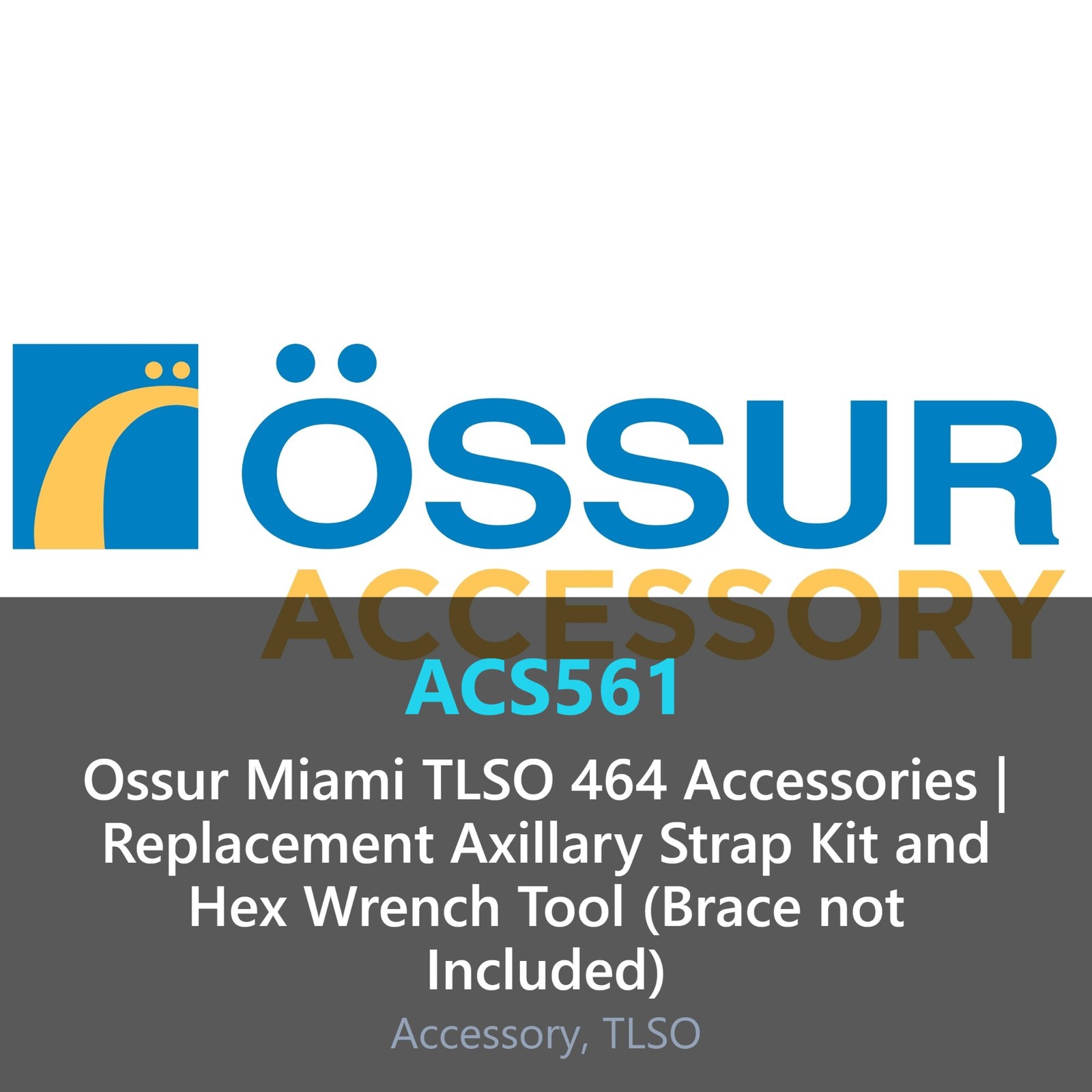Miami TLSO Replacement Axillary Strap Kit and Hex Tool by Ossur (Brace not