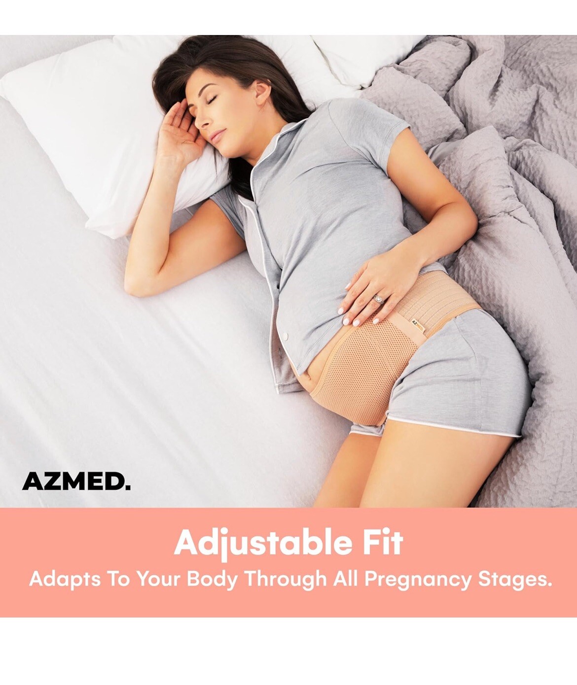 AZMED Maternity Belly Band for Pregnant Women Pregnancy Belly Support Band