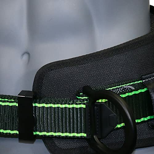 Fall Protection Safety Harness Work Positioning Padded Waist Back Support Belt