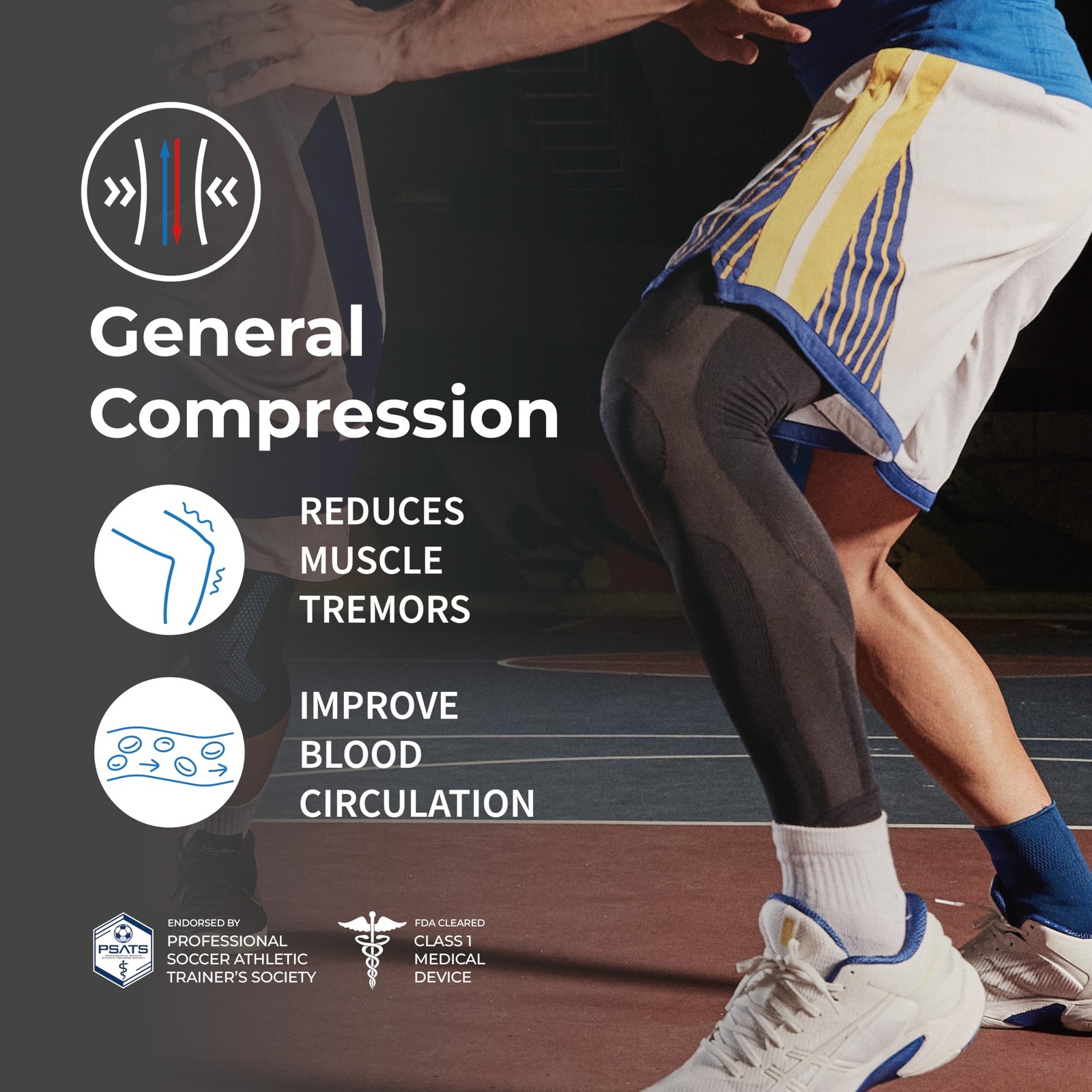 LP 272Z Leg Compression Sleeve for Knee, Thigh, and Calf Support – For Men, W…
