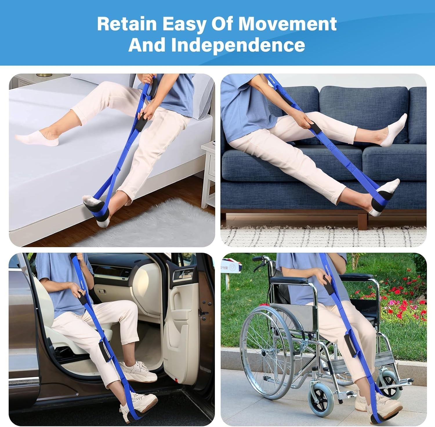 Lightweight Leg Lifter Strap 35 Inches – Essential Aid for Post-Surgery Mobility
