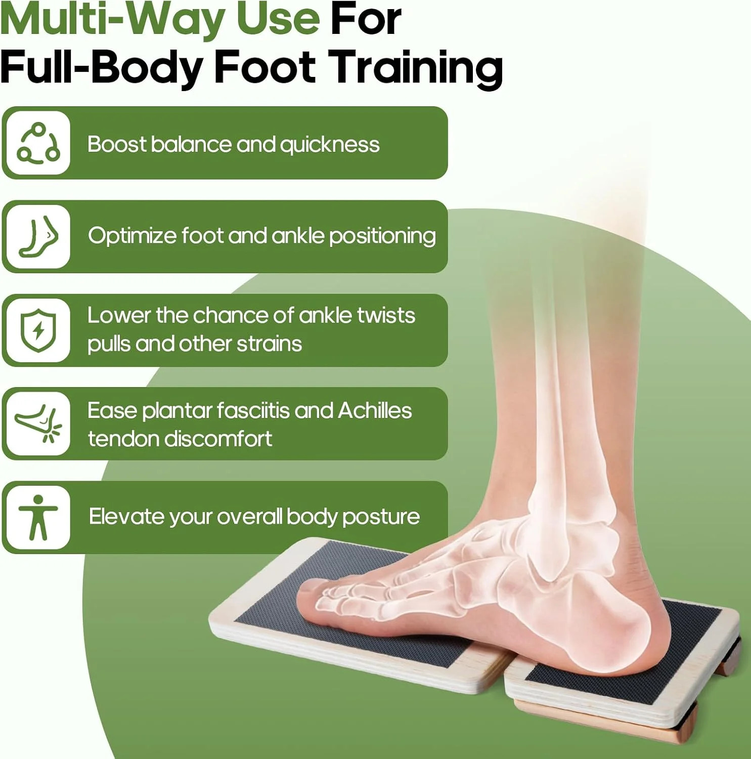 Adjustable Angle Ankle Axis Balance Board & Strengthener for Ankle Sprain | Adju