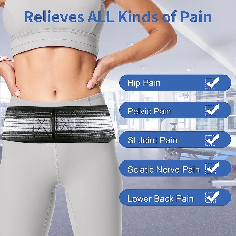 Function Belt Lower Back Support Sacroiliac SI Hip Belt Pelvic Pain Relief Strap