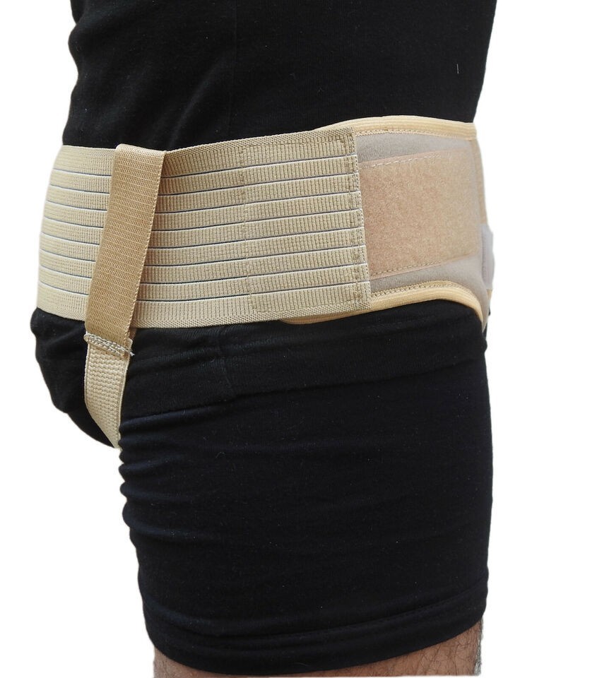 Inguinal Hernia Support Belt Double Groin Hernia Pain Relief Truss Brace For Men