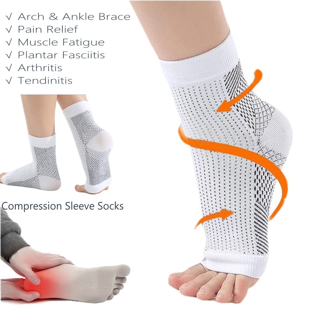 3PK Neuropathy Socks Sooth Relief Compression Socks 20-30 mmHg Circulation Socks