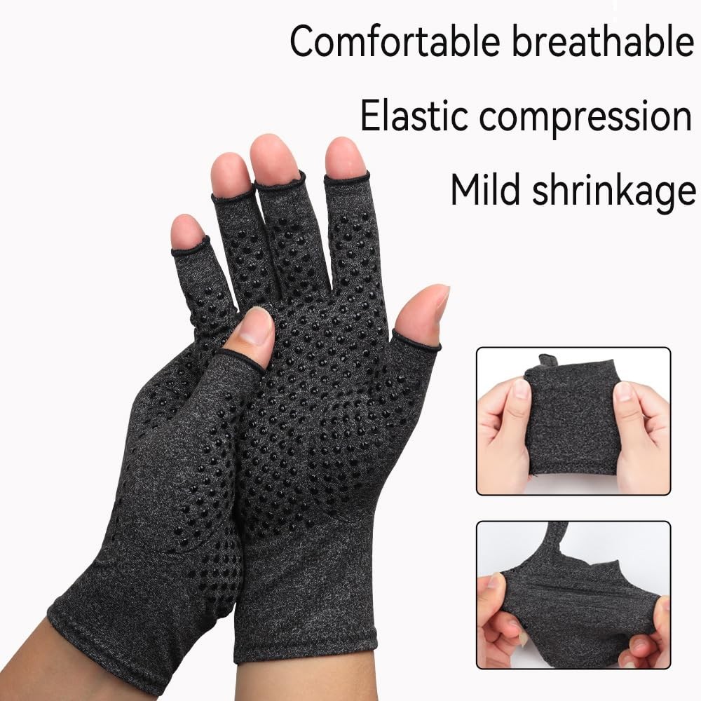 Bamboo Compression Gloves Arthritis Compression Glove for Men Women Supports