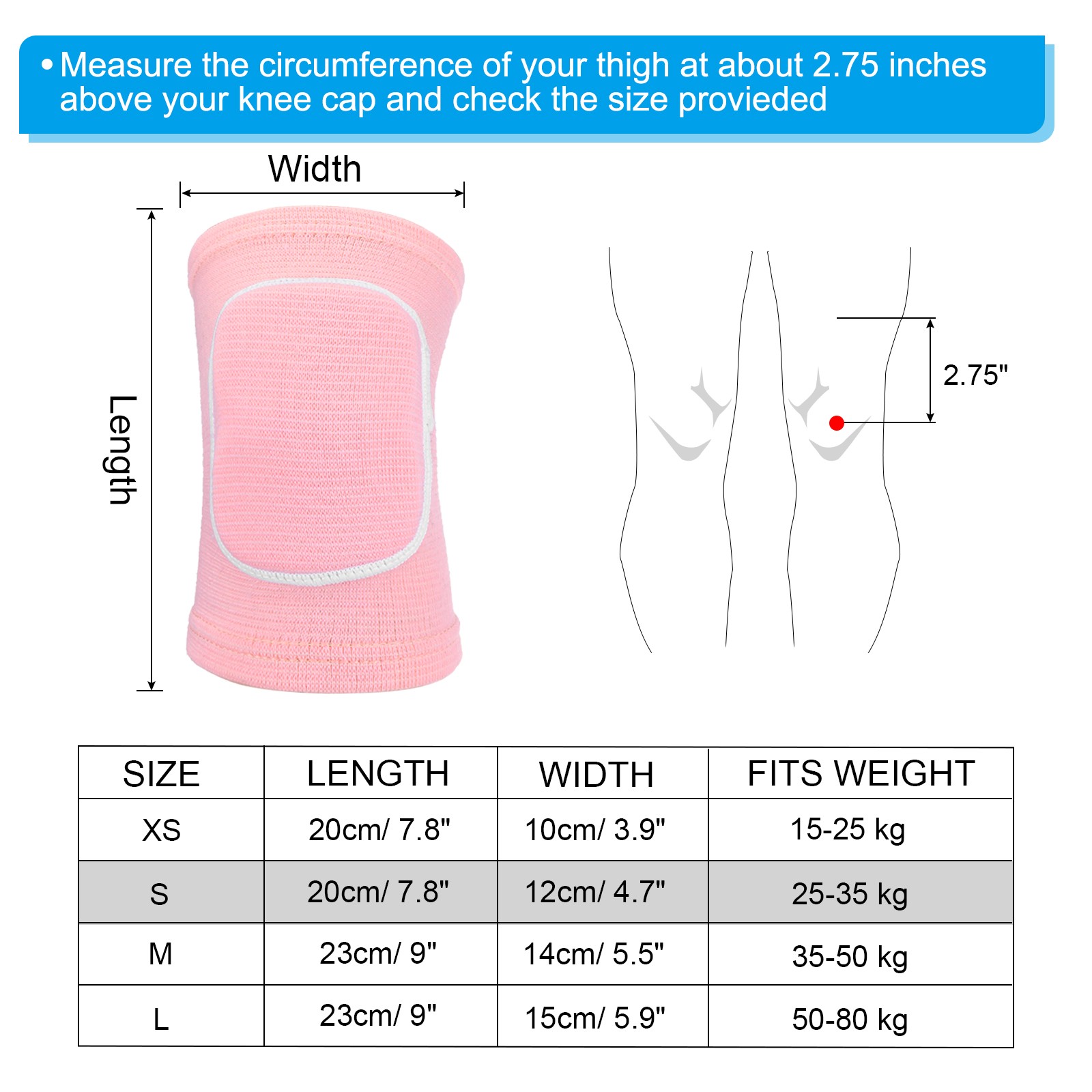 6 Pairs S Dance Knee Pads Volleyball Protective Sponge Brace Pink