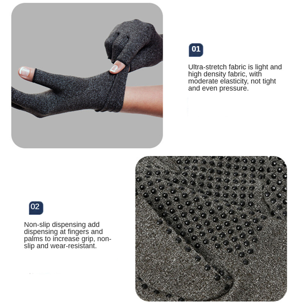 Pair Compression Arthritis Gloves Carpal Tunnel Joint Pain Relief for Men Women