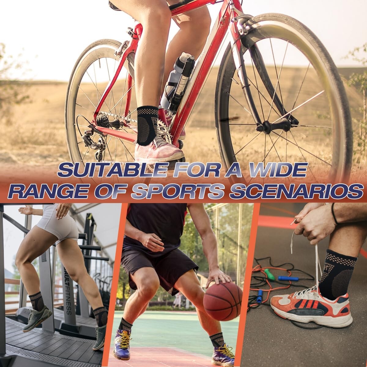 Lightweight Copper Ankle Support Sleeve – Ideal for Foot Pain & Sports Recovery
