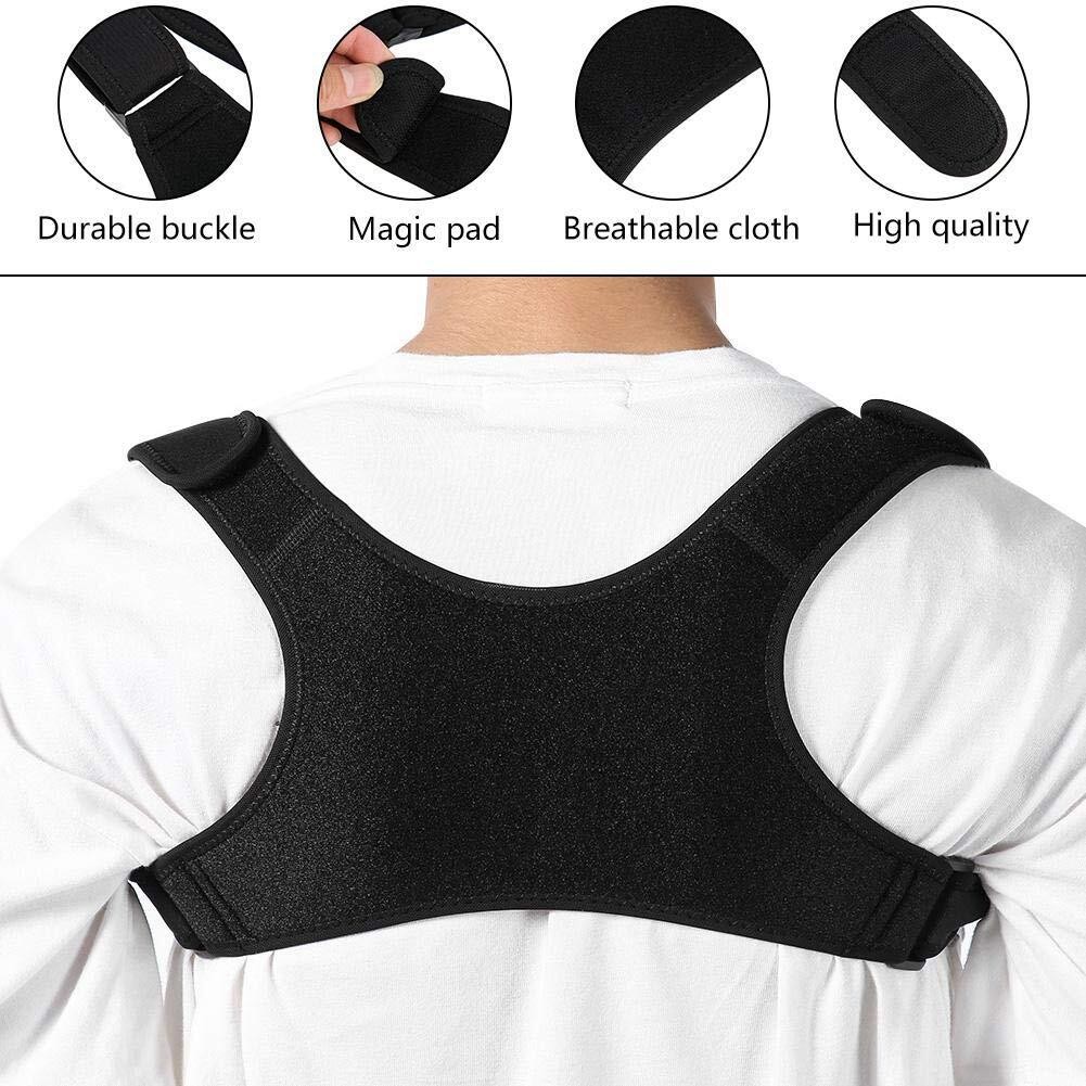 Adjustable Posture Corrector Low Back Support Shoulder Brace Belt for Men Women