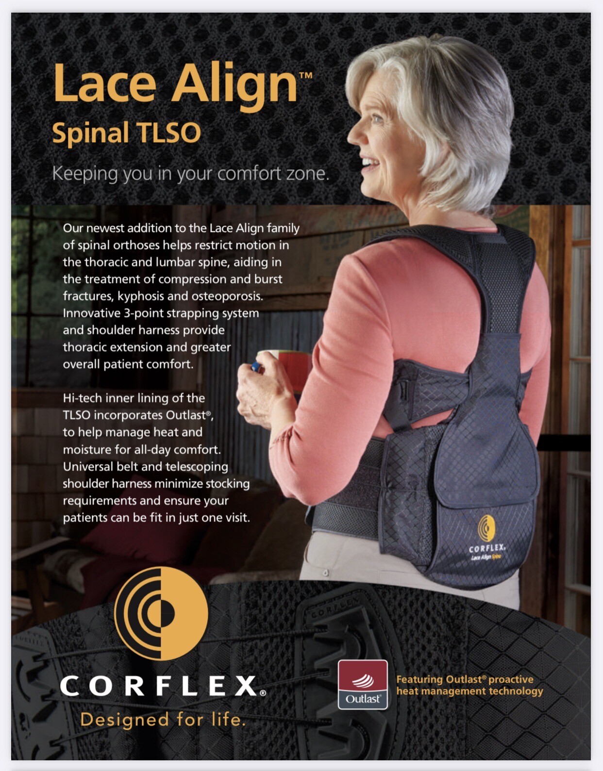 Universal Orthotic Osteoporosis Lumbar Spine Stabilization Back Brace Harness