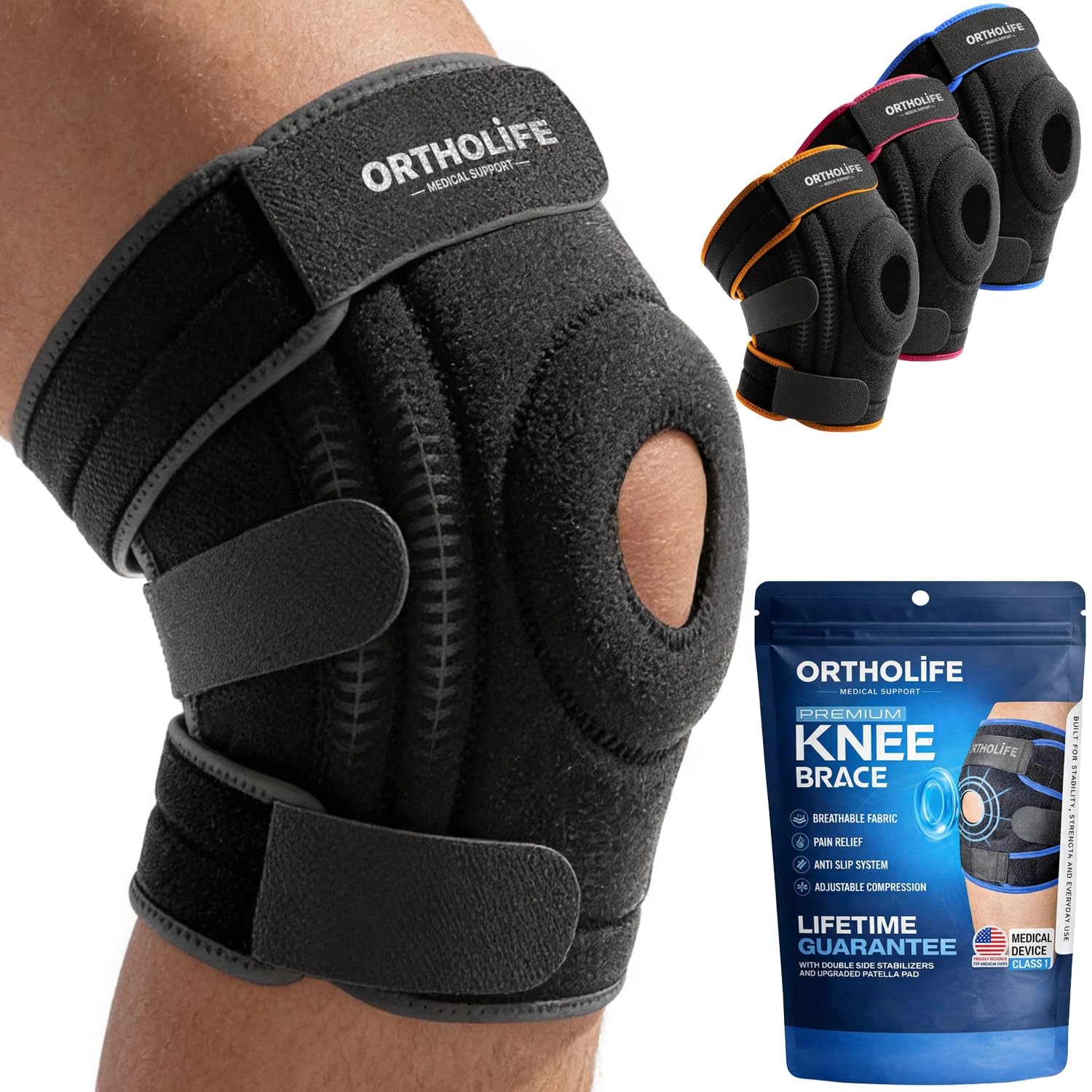 Knee Brace for Women and Men – Knee Compression Sleeve for Meniscus Tear, ACL…