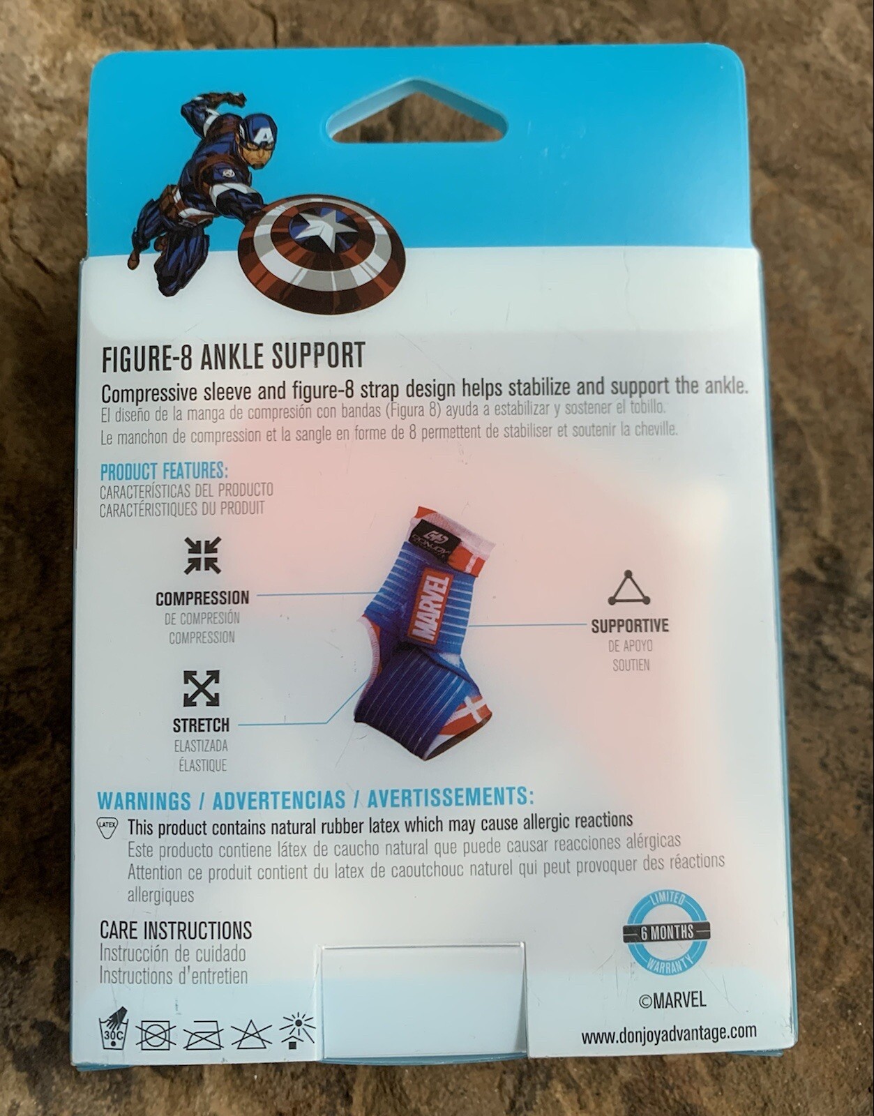 Donjoy Youth Captain America Figure-8 Ankle Support. New
