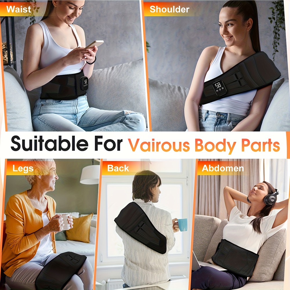 Heated Lower Back Brace for Back Pain Relief, Back Belt with Heating