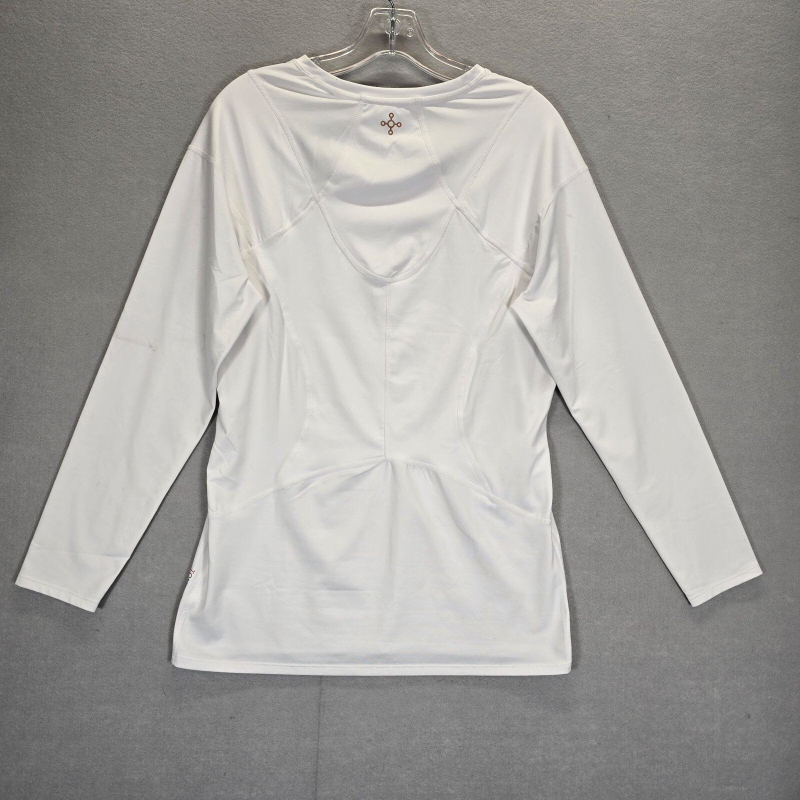 Tommie Copper White Long Sleeve Shoulder Support 2XL Upper Back Pain Brace Shirt
