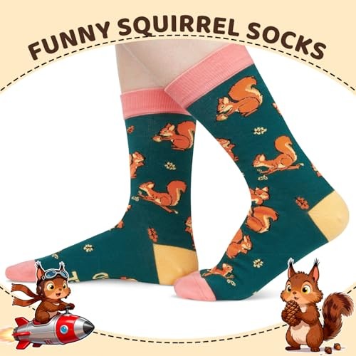 Novelty Crazy Animal Gag Gifts – Quirky Backyard Fox Squirrel Squirrel Squad