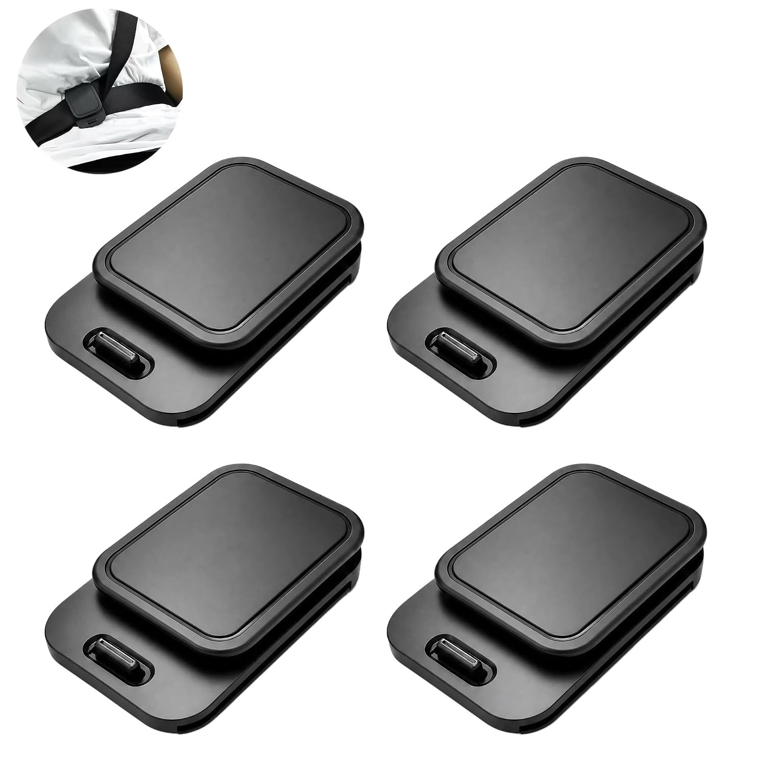 Positioning Clip, 4 Pack Shoulder Belt Comfort Clip for Neck & Shoulder Relie…