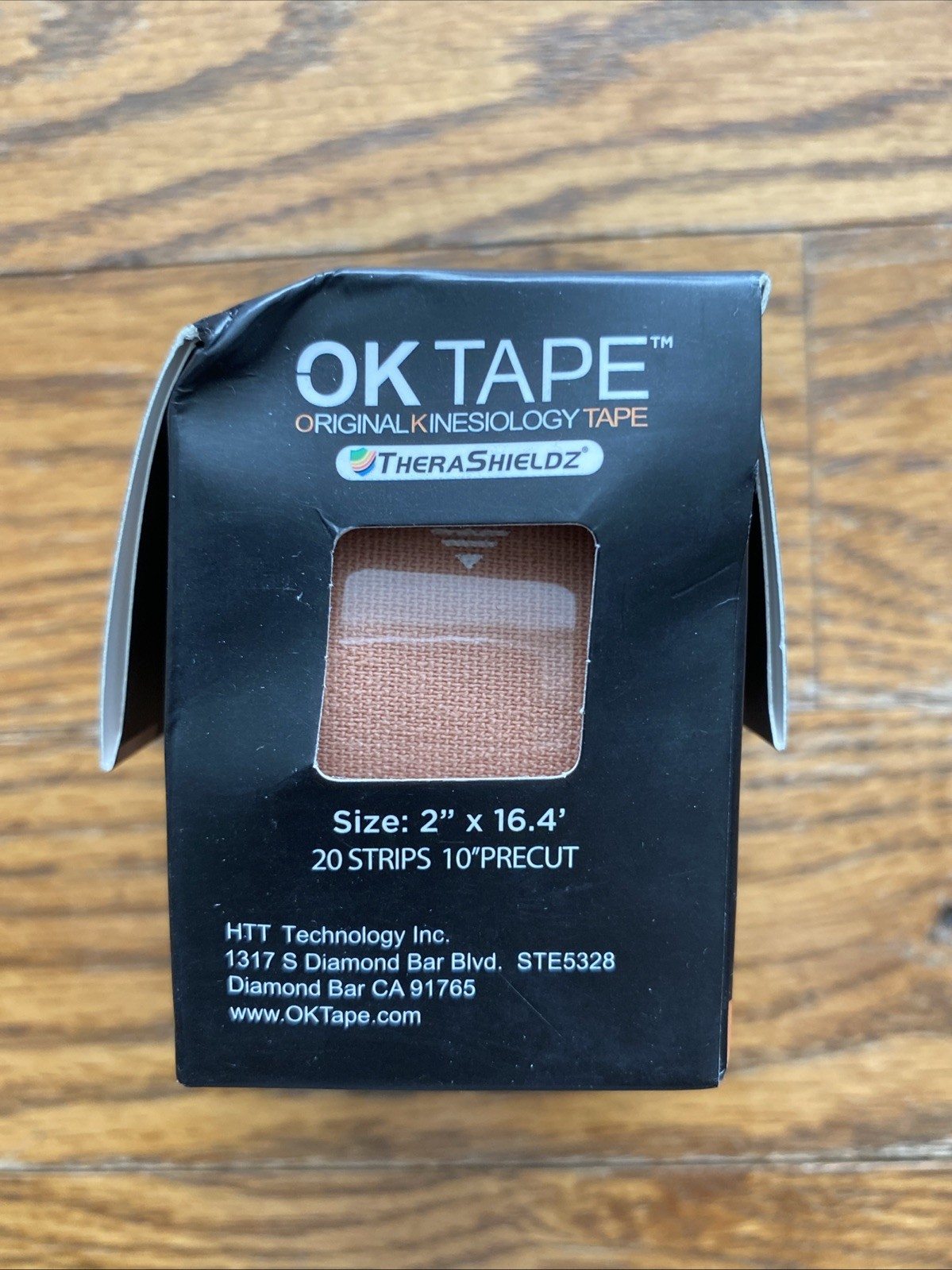 OK TAPE Kinesiology Tape 2 Inch X 16.4 Feet Precut Classic 20 Strips Beige