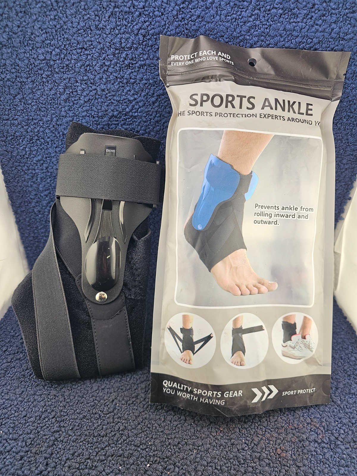 Sports Ankle Brace Prevents Ankle Rolling Inward/Outward Rigid Ankle Protect