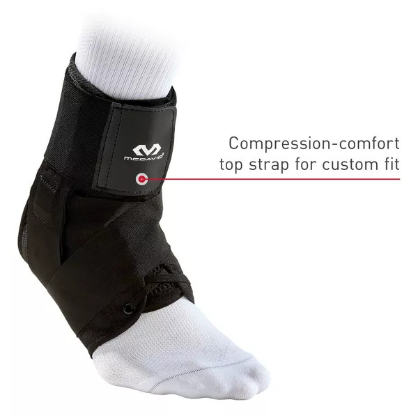 MCDAVID SPORT ANKLE BRACE- LARGE – BLACK