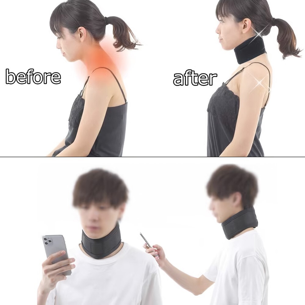 Neck Support Strap Cervical Collar Relieves Pain Spine Pressure for Women Men