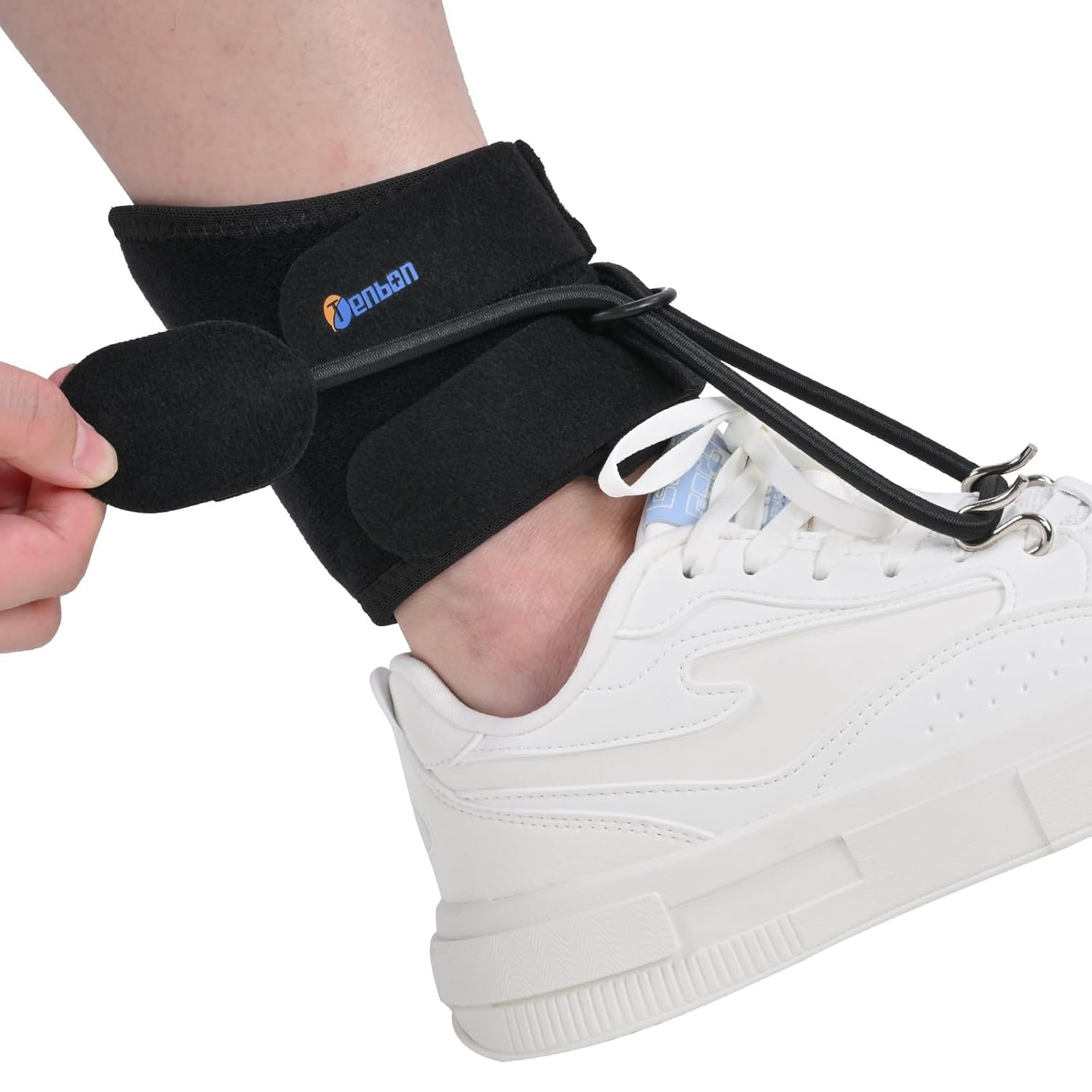 AFO Foot Drop Brace for Walking with Shoes, Adjustable Ankle Support, Secure
