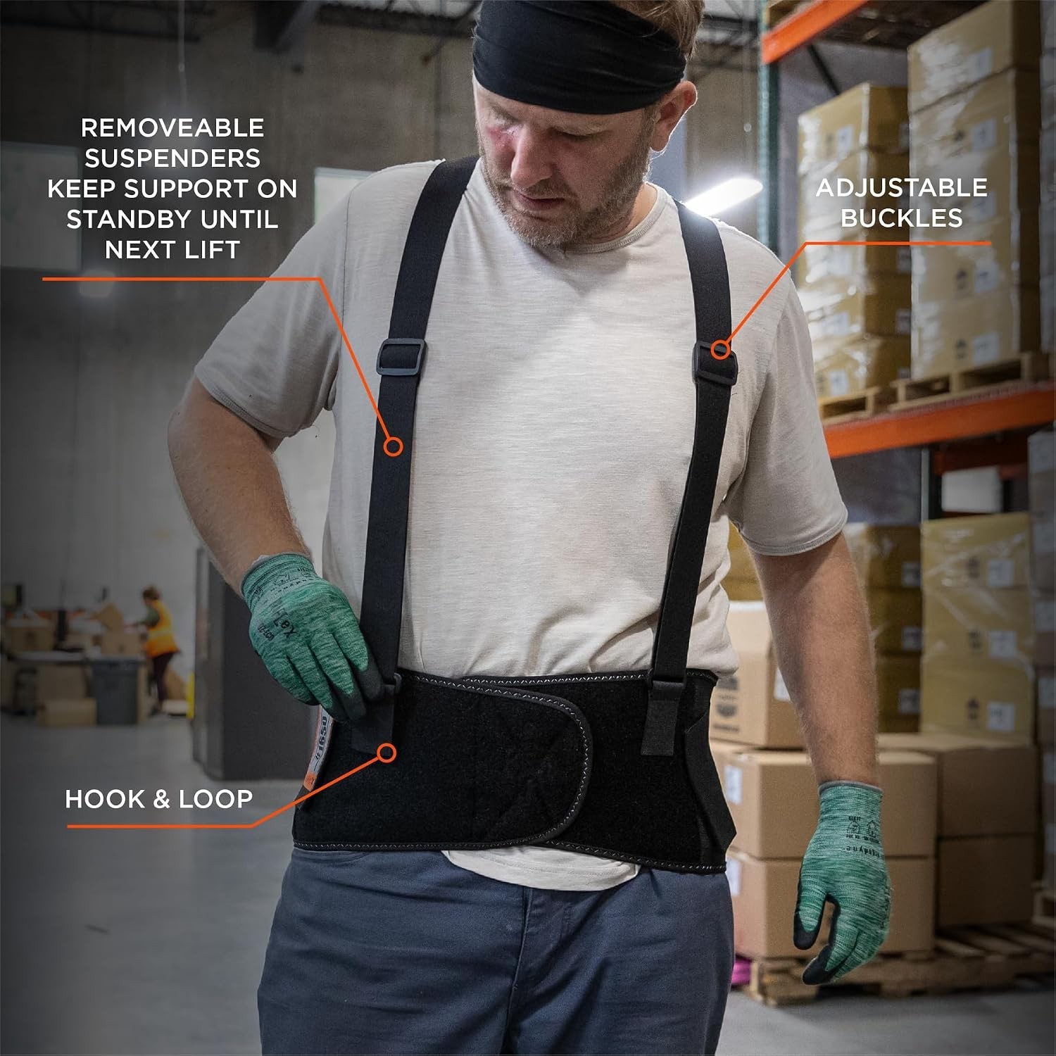 ProFlex 2XL Adjustable Back Support Belt – 7.5″ Comfort Fit for Lifting Ease