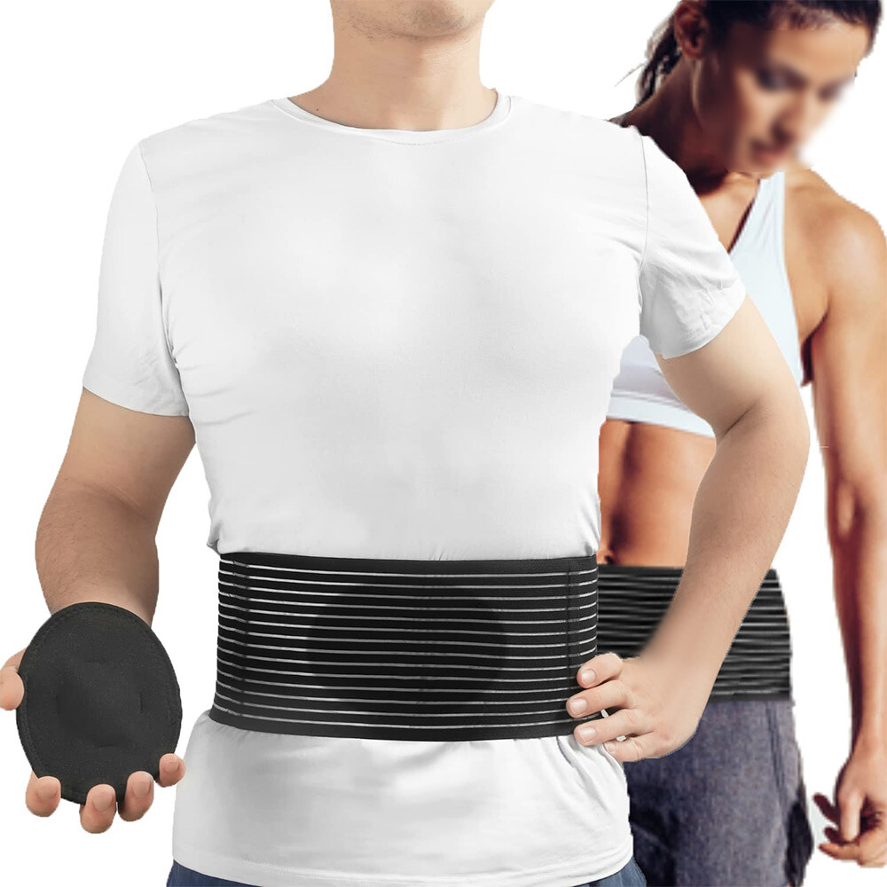 Umbilical Hernia Belt Abdominal Support Binder Brace Wrap with Compression Pad