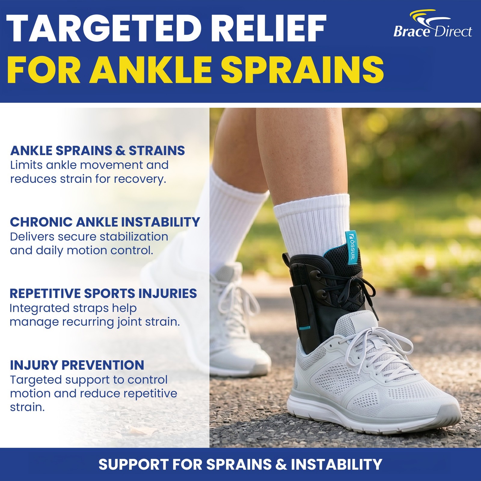 Ossur Form Fit Ankle Brace for Medical Grade Ankle Stability and Protection