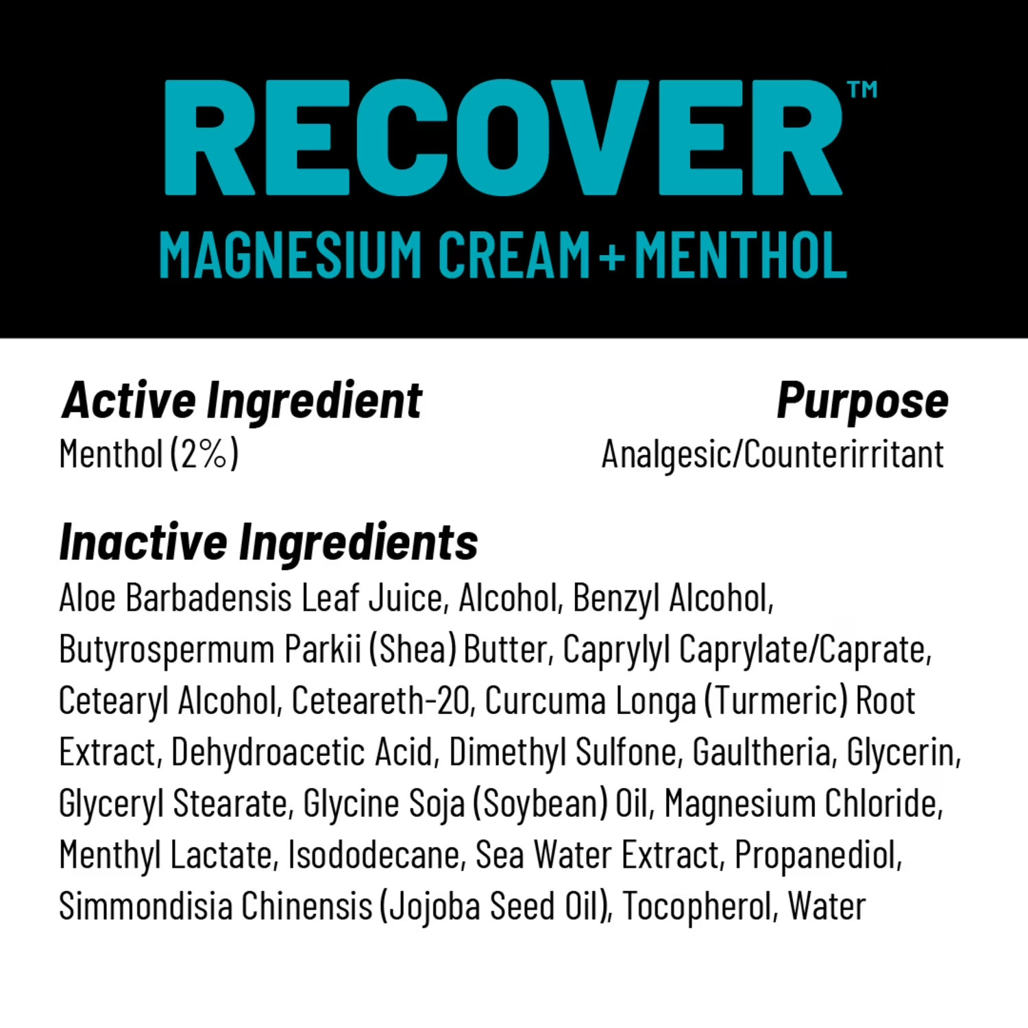 KT Health Recover Cooling Magnesium Cream Cools & Relieves Muscles 4Oz EXP 02/26