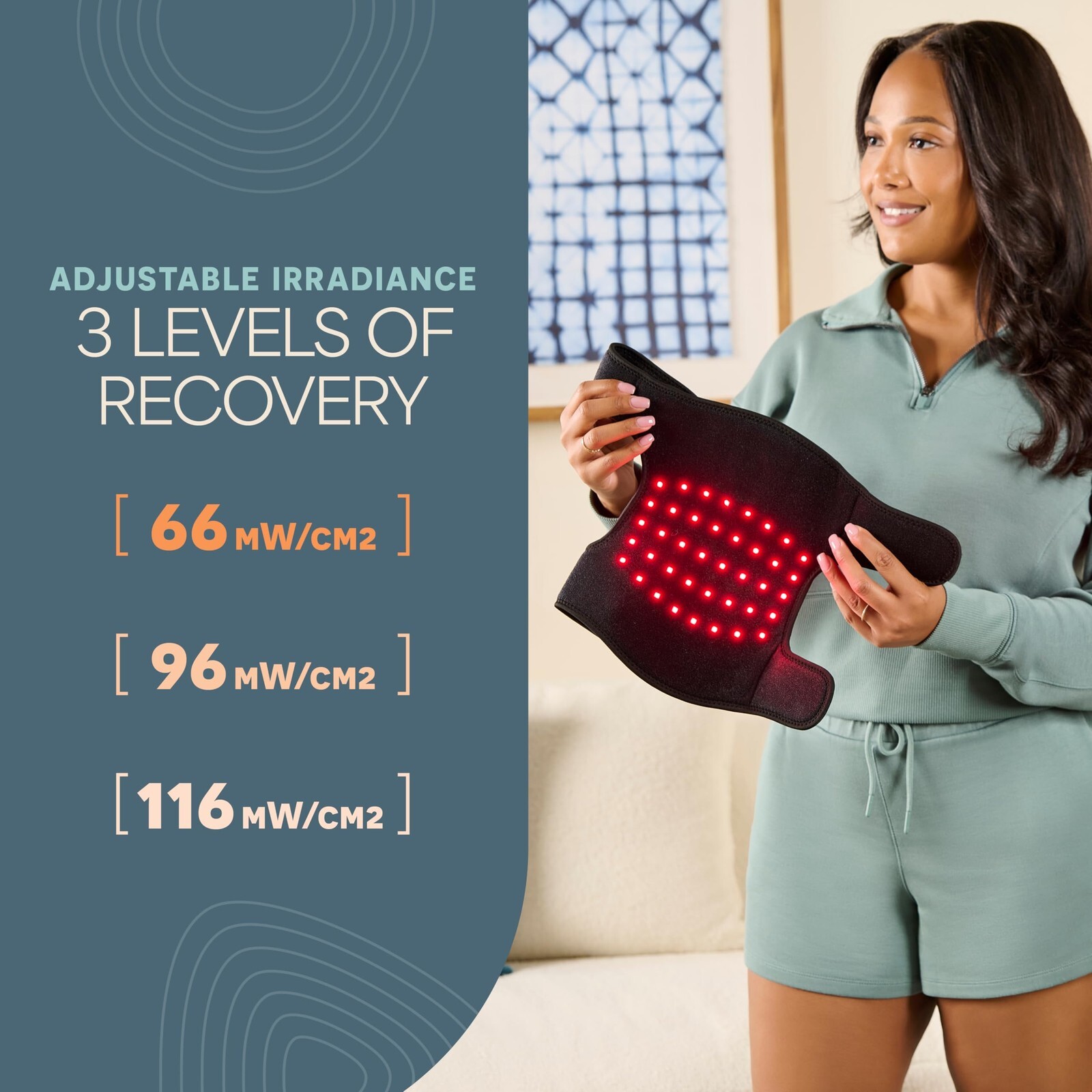 Red Light Therapy Knee Brace – Portable Infrared Device for Pain Relief Stiffnes