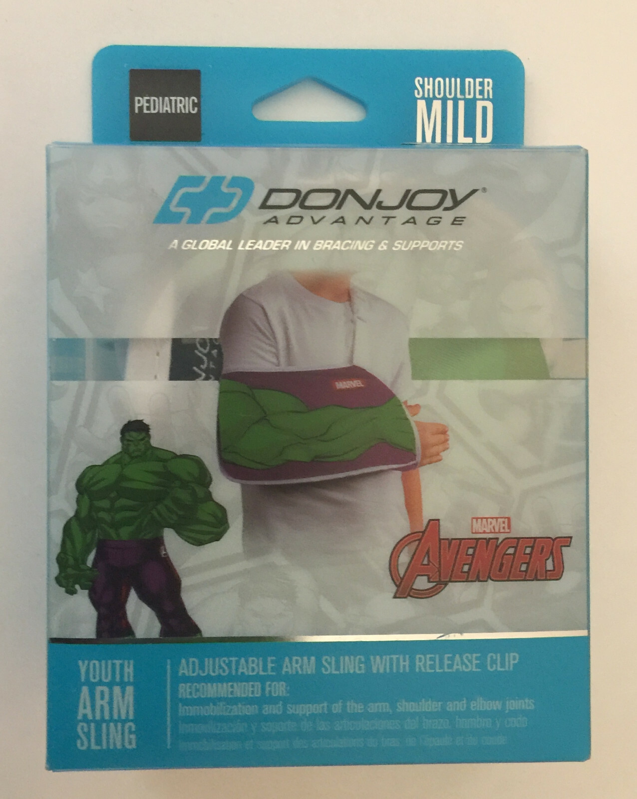 DonJoy Advantage Marvel Avengers Adjustable Arm Sling W/ Release Clip-PEDIATRIC