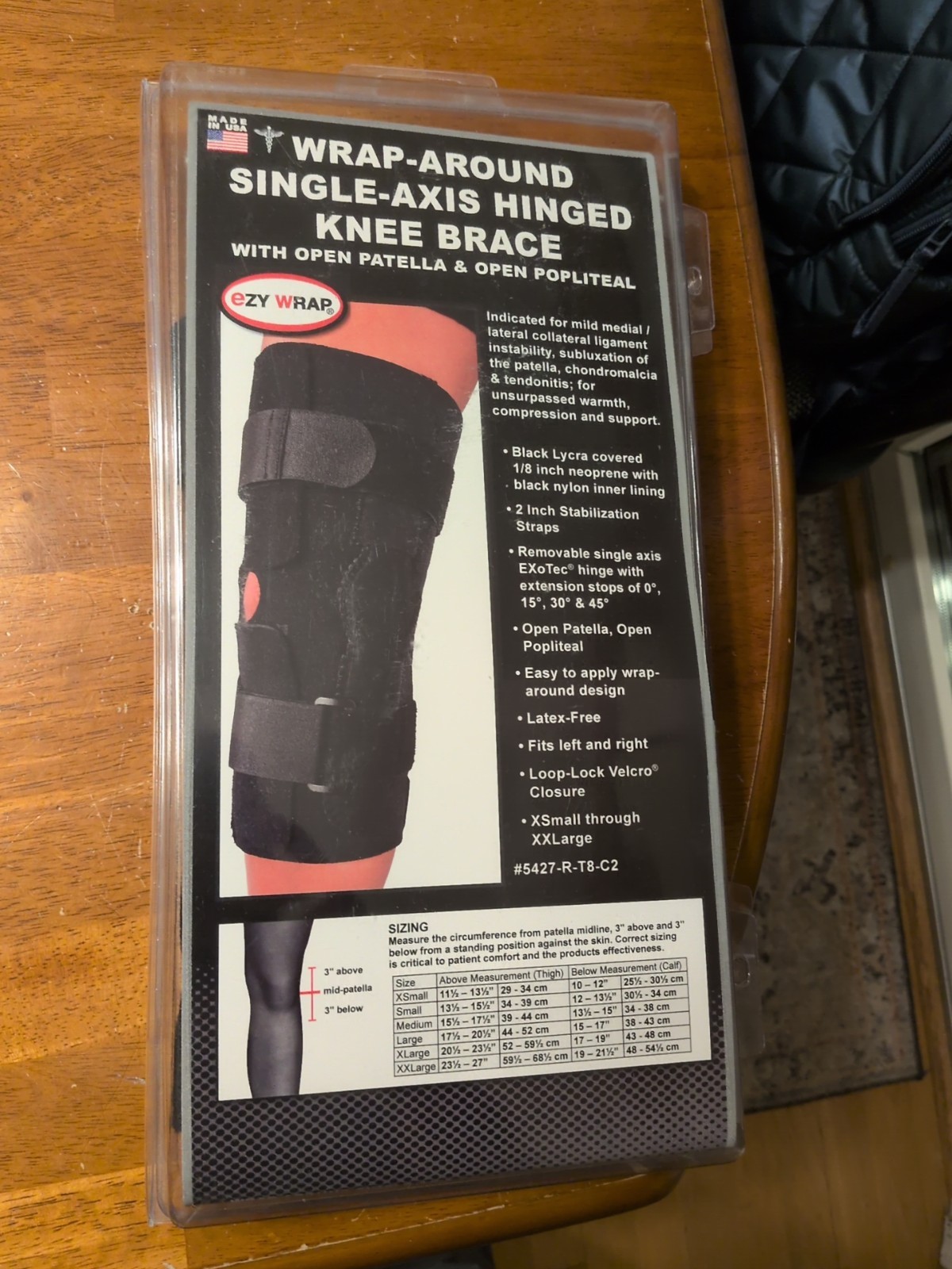 Ezy Wrap Knee Brace, Medium