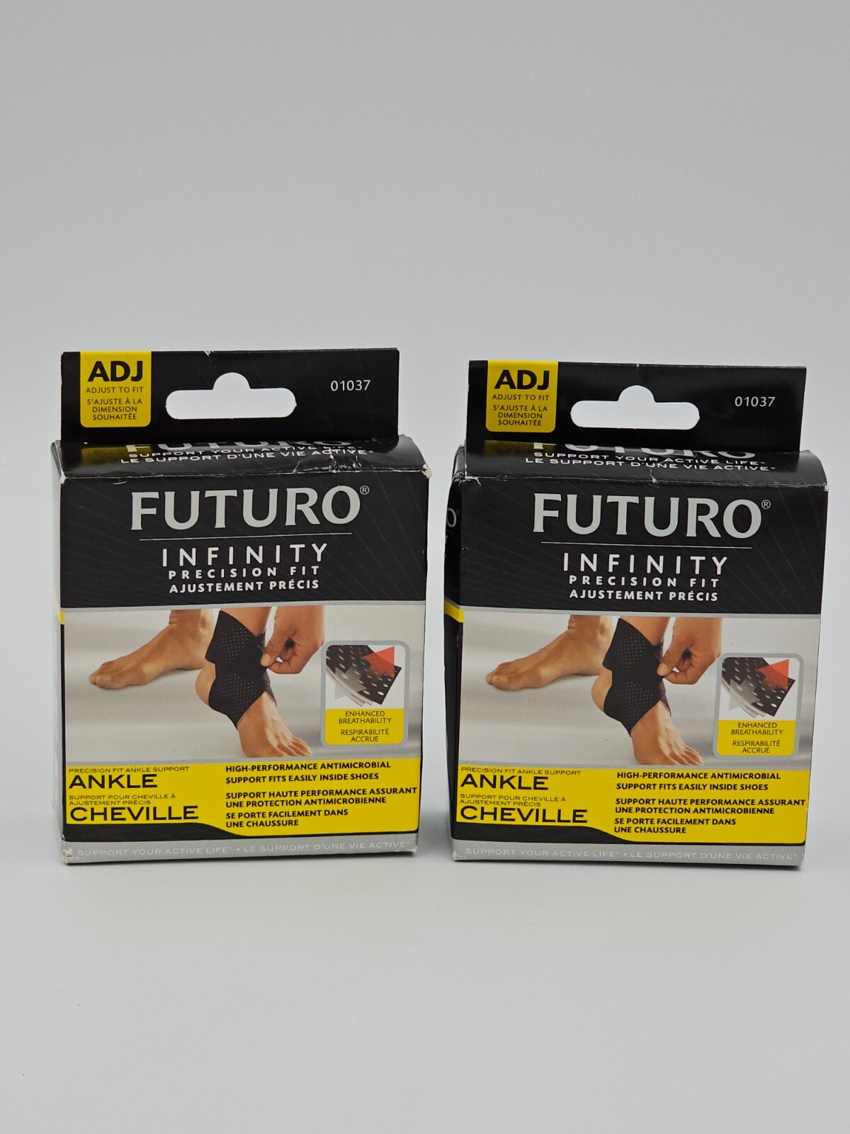FUTURO INFINITY PRECISION FIT ANKLE SUPPORT X2 NEW
