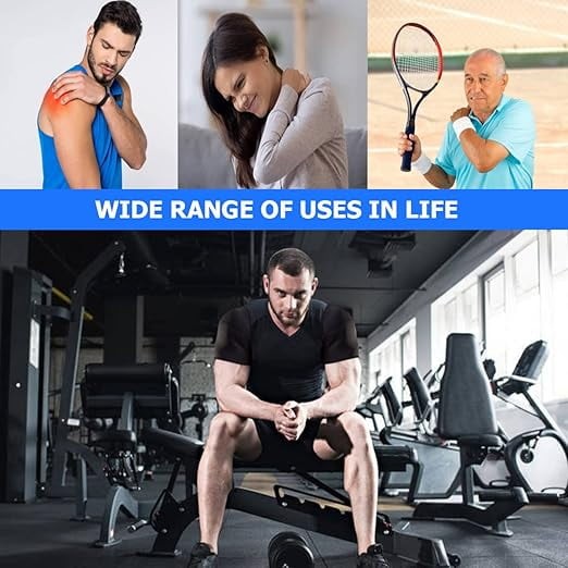 Double Shoulder Brace Warm Breathable for Sports Lifting Sleep Pain Relief