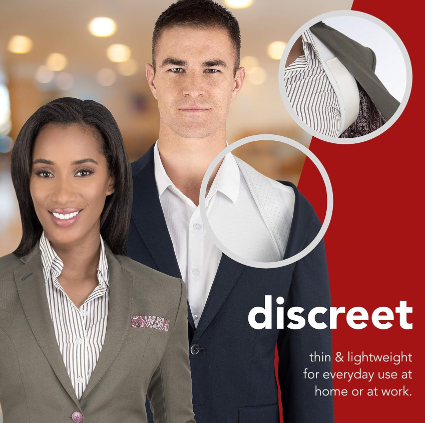 Swiss Safe Posture Corrector for Men/Women – Stylish & Discreet Ergonomic White