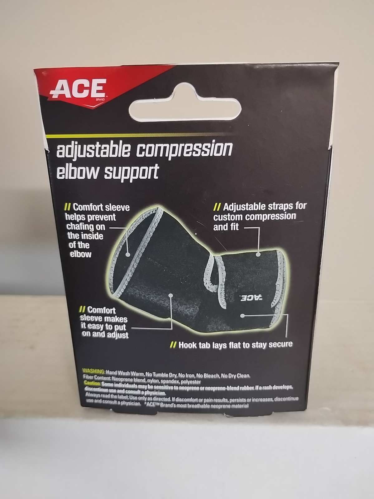 ACE Elbow Support 904004, Adjustable compression support Brand New Box # 4