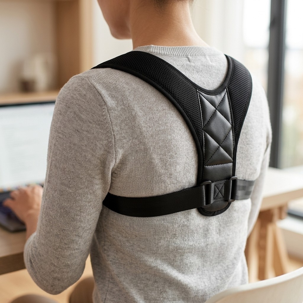 Adjustable Posture Corrector Premium Back Shoulder Support Brace Belt Unisex Fit