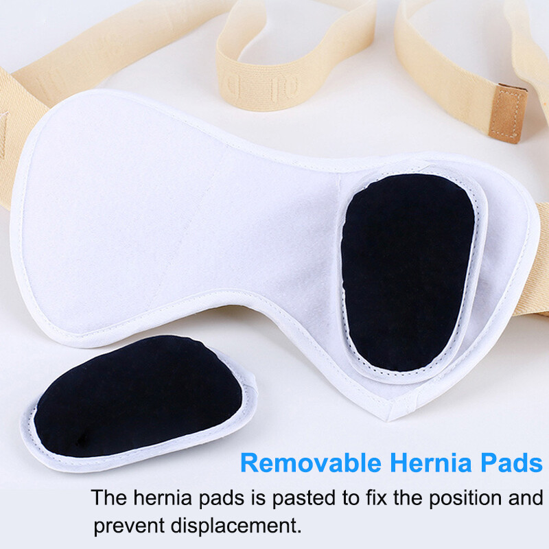 Mens Inguinal Groin Hernia Support Belt Hernia Pain Relief Truss Brace & 4 Pads