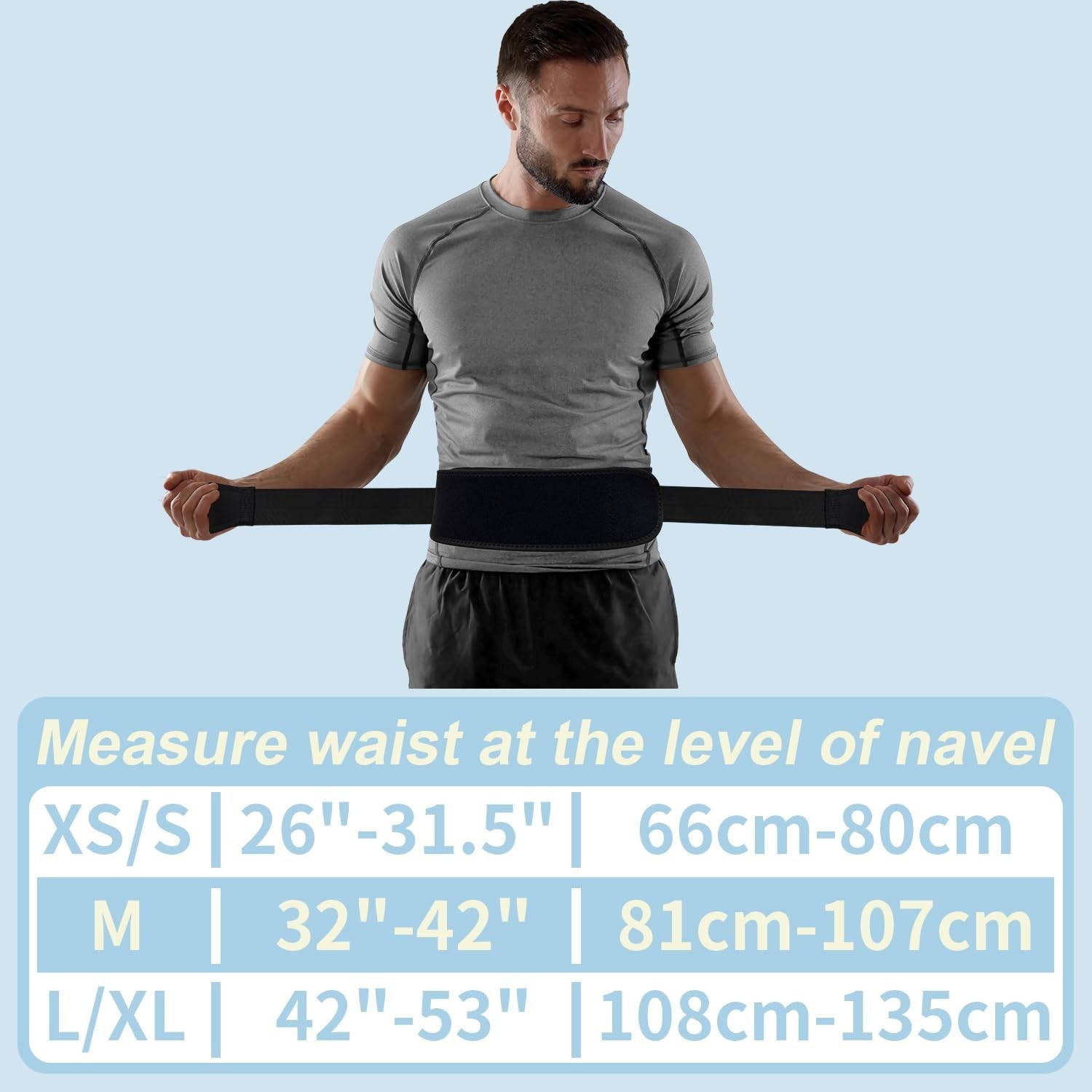 Lightweight Breathable Back Brace for Lower Back Pain Relief Lumbar Support B…