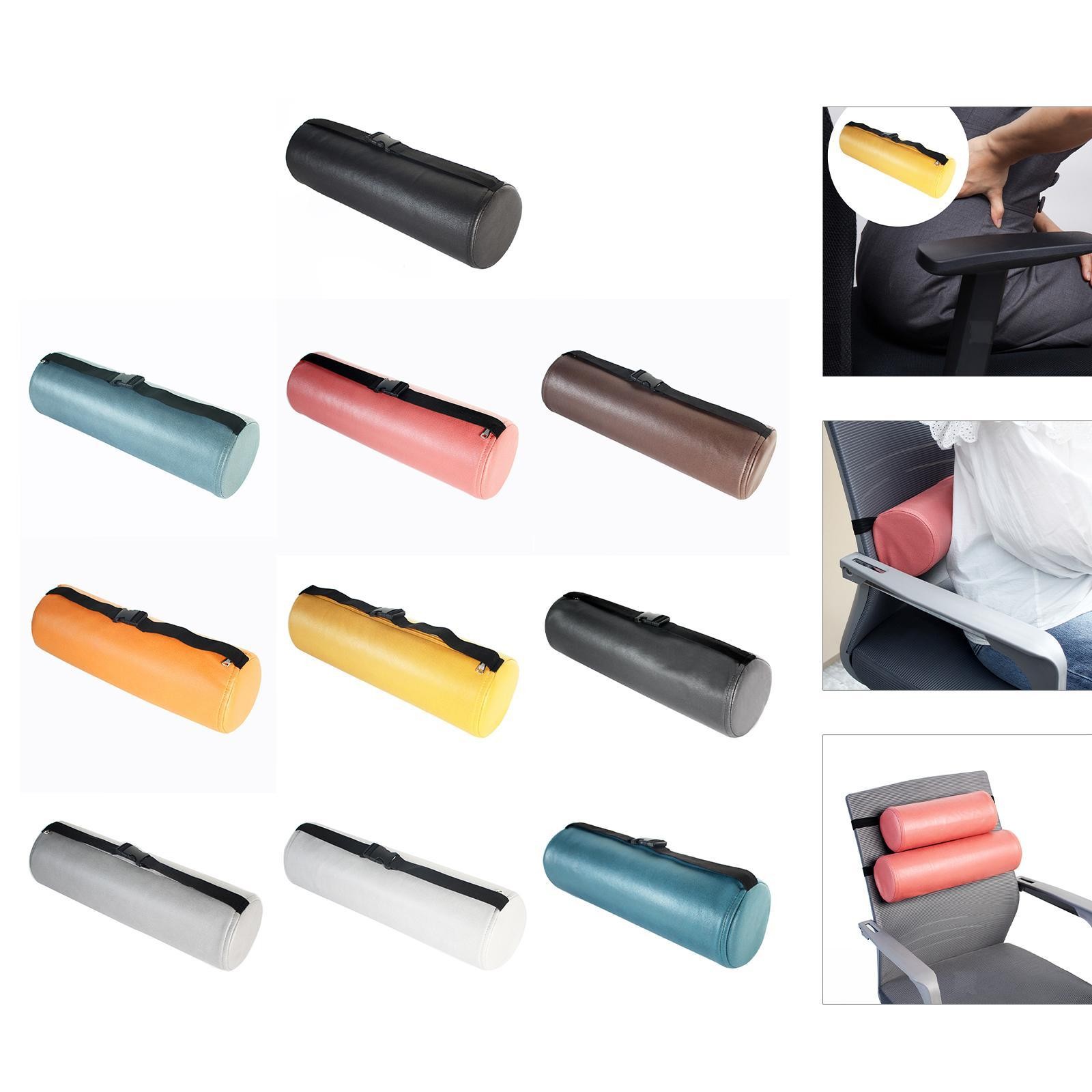 Waist Roll Pillow Multipurpose Compact Cushion for Car Office Chair Gaming