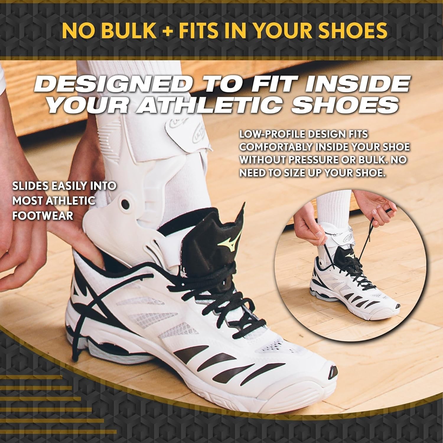 Ultra Zoom Ankle Brace for Sprained Ankle Recovery & Sports Support – Soft Sh…