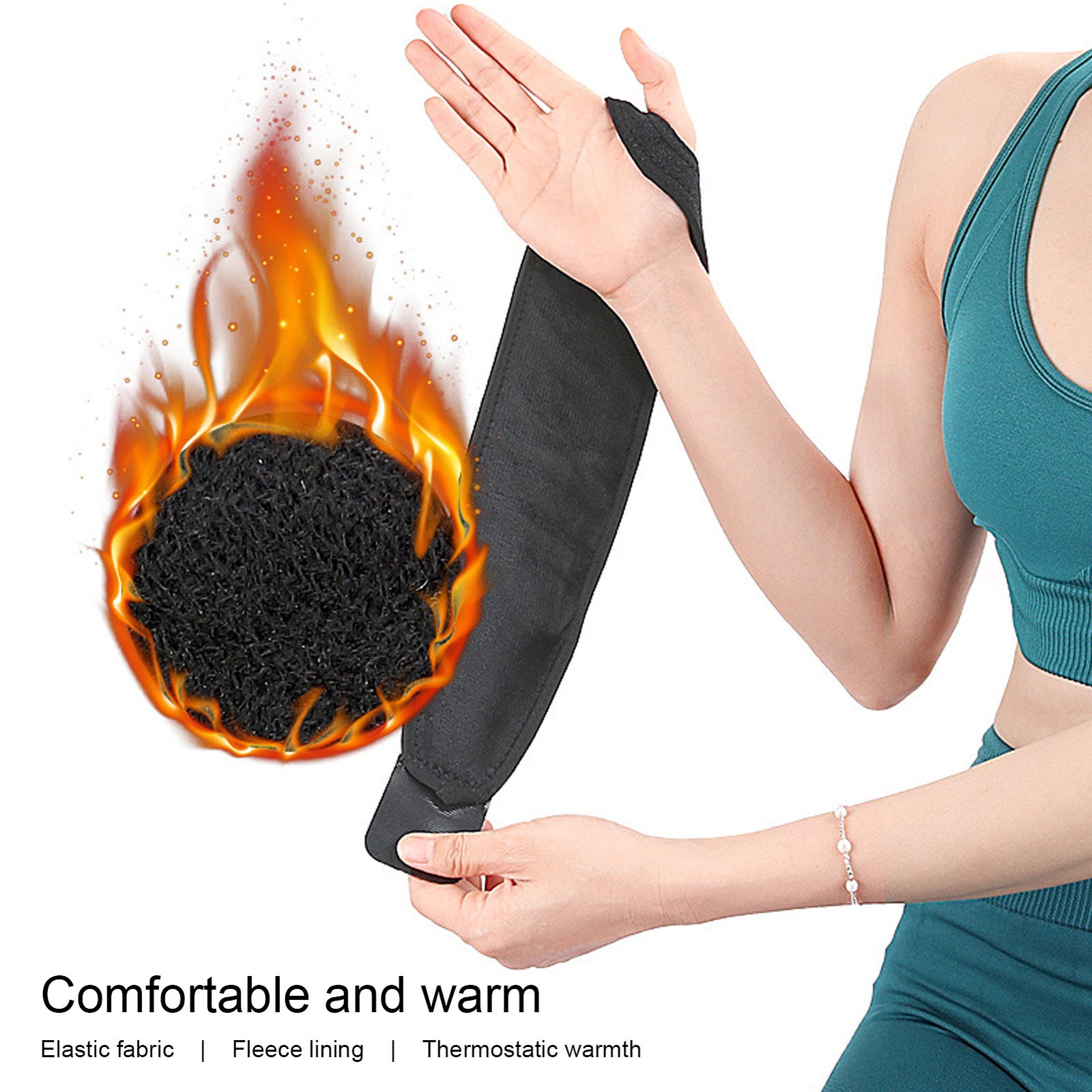 Electric Heated Wrist Brace Hot Compress Reduce Fatigue Keep Warm USB Hand WT