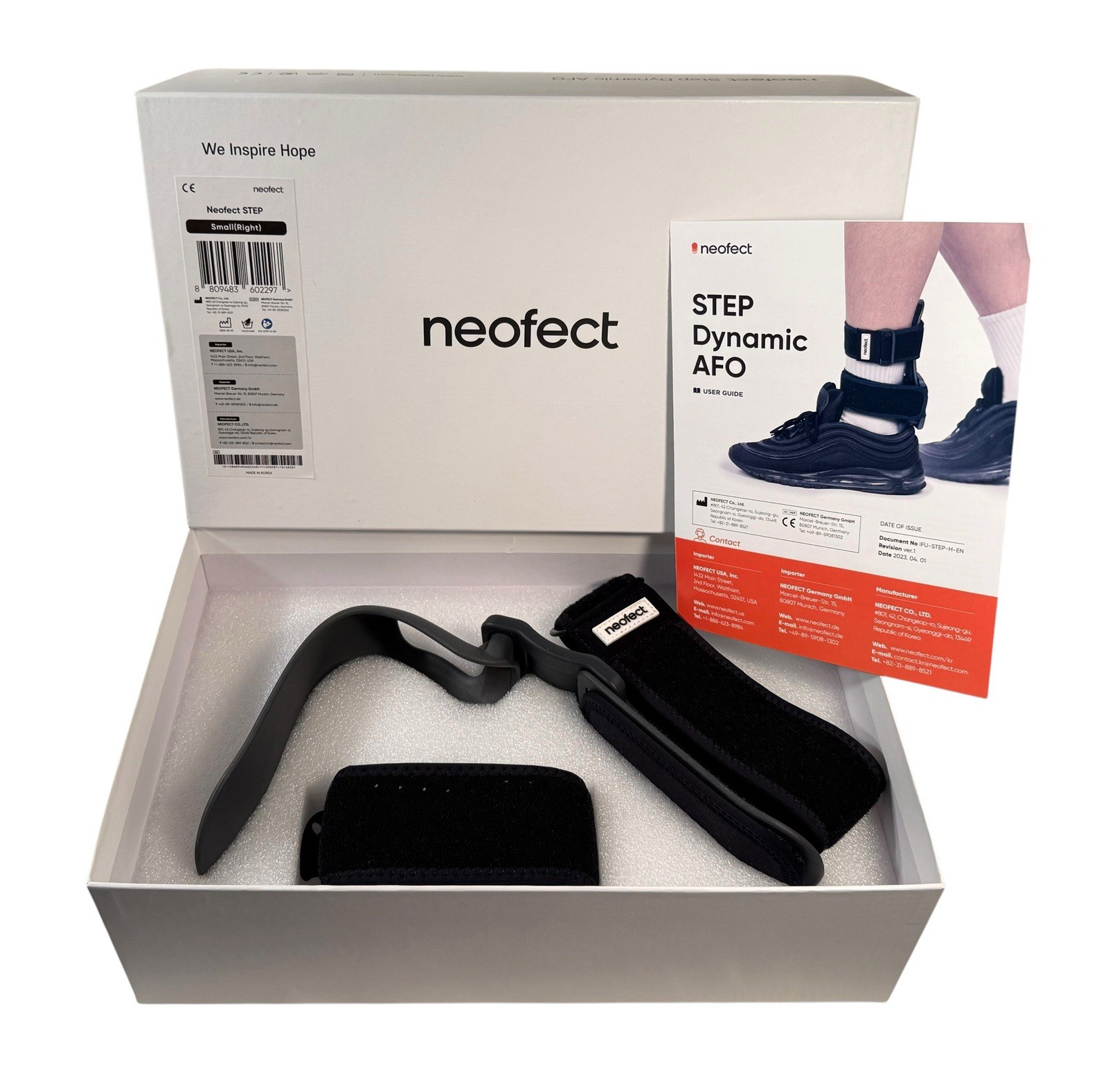 Neofect STEP Small RIGHT AFO Foot Drop Brace – Drop Foot Brace For Walking – NEW